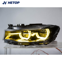 Phares HETOP GT F34 2012-2019, mise à niveau bicolore, lentille laser LED, style Ikon Série 3, feux avant Plug and Play pour BMW
