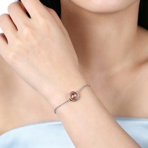 Bracelet à breloques personnalisé en argent sterling 925 avec micro-incrustation de zircon, cadeau de mariage et de fête pour enfants et femmes - Product Image 4