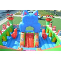 Toboggan gonflable de terrain de jeu personnalisé pour enfants toboggan commercial Moonwalk toboggan pour enfants