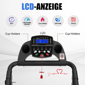 Caminadora Eléctrica Plegable de 2.5HP con Conectividad a Aplicaciones, Pantalla LED, Inclinación Manual, Amortiguación Profesional, Máquina para Correr en Casa - Product Image 2