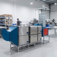 Hotte de cuisine commerciale murale sans conduit, à recirculation, haute efficacité, faible bruit, en acier inoxydable, pour hôtels