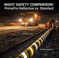Câble minier PrimePro Arctic Luminous SHD-GC |   Bande réfléchissante en spirale |   -60°C Froid extrême |   8 000 V/15 000 V |   IP68+ |   3M