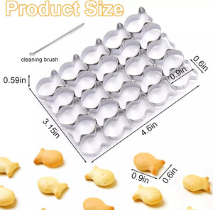 子供用ミニ小さな金魚魚クラッカークッキーカッター型焼き型メーカー - Product Image 3