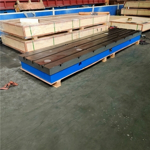 Caja cuadrada de hierro fundido de alta precisión con ranuras en T cruzadas para nivelación y alineación - Product Image 6
