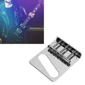 Puente de Trémolo para Guitarra Eléctrica Estilo TL, 3 Sillines, Acero, Orificio para Pastilla de Bobina Simple, Puente para Bajo, Venta al por Mayor - Product Image 5