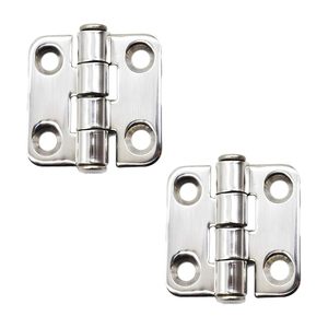 Charnière invisible moderne en acier inoxydable à visser pour portes d'armoires - Product Image 1