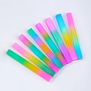 Wholesale Natural Healing Crystal Electroplate Selenite Crafts Carved Colorful Gypsum Stick For Decor