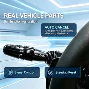 Volante de Simulador de Auto con Control de Limpiaparabrisas y Luces, Compatible con PXN V99 <span class=keywords><strong>V10</strong></span> V10PRO - Product Image 4