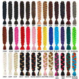 Cheveux LEILONG Synthétiques Doux Légers Type Expression 82 Pouces 165g Tresse Ultra Jumbo Ignifuge - Product Image 3