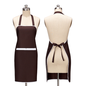 Delantal de salón de uñas de tela tejida fina de verano con diseño sin mangas ajustable para mujer con logotipo personalizado - Product Image 2