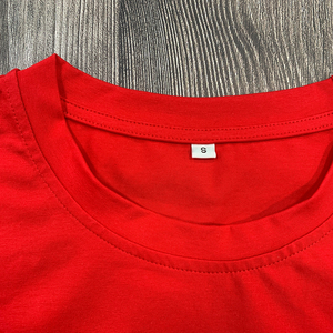 Sexy Casual Wear Fitness Slim Fit Round Neck Cropped T-Shirt Custom Logo Sport Baby Tee Y2k Blank <strong>Red</strong> <strong>Crop</strong> <strong>Tops</strong> for Women - Product Image 5