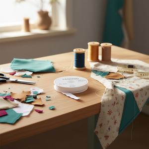 Cinta de Tela Ilan de 2.5 cm x 37 m, Color Blanco Madrid - Product Image 1