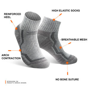 Calcetines de lana <span class=keywords><strong>merino</strong></span> elásticos al por mayor WRELS, calcetines de lana cálidos y transpirables de moda para invierno, calcetines acolchados que absorben la humedad para exteriores. - Product Image 5
