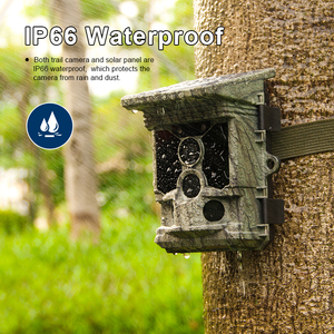 Support de haute qualité APP 4K WIFI solaire alimenté 30MP caméra piège caméra de <span class=keywords><strong>chasse</strong></span> faune pièges Photo pour la sécurité extérieure - Product Image 3