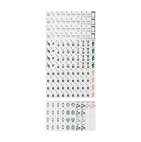 MAHJ ALA MODE the Exotics - Collection de tuiles de Mahjong en acrylique avec motif Serpent et Dragon, 160 tuiles, pour jeu de société en intérieur