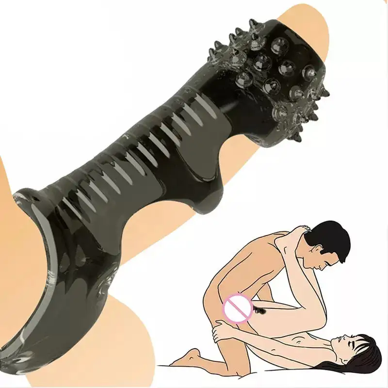 Gallo reutilizable de silicona juguetes sexuales más fuertes pene anillos para hombres retraso eyaculación hombres estimular pene