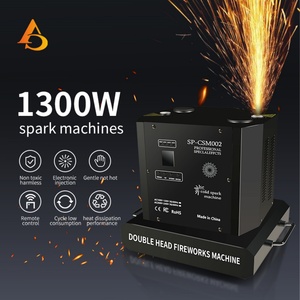 Machine à étincelles froides rotative à double tête 1300W sans fil pour mariages - Vente en gros - Product Image 2