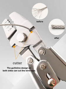 Pince à sertir multifonctionnelle pour câbles en acier avec surface de mâchoire lisse et manchons ovales - Product Image 5
