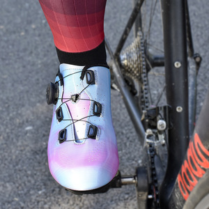 Chaussures de cyclisme pour femmes, semelle en nylon, couleur unie, Alice, chaussures de vélo de route - Product Image 1