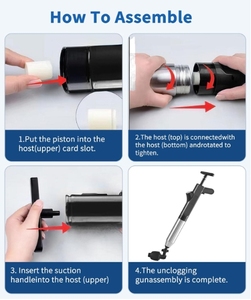 Piston de toilette à air haute pression Drain d'air Blaster gonfleur <span class=keywords><strong>pompe</strong></span> à piston <span class=keywords><strong>pour</strong></span> toilette salle de bain évier de cuisine Drain de sol déboucher - Product Image 6