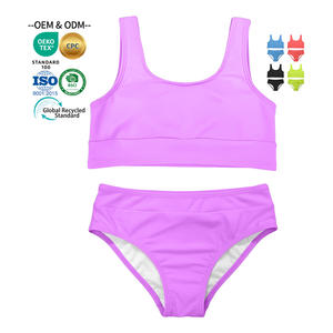 Maillots <span class=keywords><strong>de</strong></span> <span class=keywords><strong>bain</strong></span> deux pièces pour filles personnalisés, ensembles <span class=keywords><strong>de</strong></span> bikinis, vêtements <span class=keywords><strong>de</strong></span> <span class=keywords><strong>bain</strong></span> UPF 50+, haut <span class=keywords><strong>de</strong></span> bikini et bas <span class=keywords><strong>de</strong></span> bikini pour filles <span class=keywords><strong>de</strong></span> 4 à 13 ans - Product Image 1