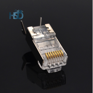 Connecteur modulaire <span class=keywords><strong>RJ45</strong></span> mâle FTP blindé plaqué or 50u, meilleur <span class=keywords><strong>prix</strong></span>, 8P8C, fente de 1,3 mm, connecteurs de haute qualité - Product Image 3