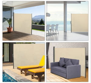 Veranda gizlilik yan tente açık ekran oda bölücü veranda ekran koruyucu geri çekilebilir yan tente - Product Image 5