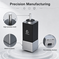 CTSSM28 Aktuator Linear Elektrik Ukuran Kecil Silinder Servo Kecepatan Tinggi untuk Aplikasi Demo Pendidikan Robotika