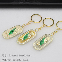 Accessoires de bijoux en alliage métallique catholique, pendentif en émail micro-incrusté inaltérable, accessoires de bijouterie
