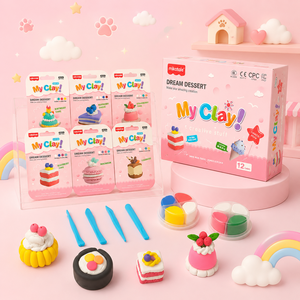MIKATALE Story Jouets en argile éducatifs pour enfants, ultra-légers, à faire soi-même, argile à modeler, pâte à modeler, argile à séchage à l'air, boîte cadeau - Product Image 2