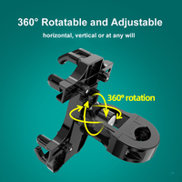 Support de téléphone pour moto/vélo en silicone ABS en forme de pieuvre, rotation à 360°, fixation rapide, support flexible pour smartphone, compatible GPS