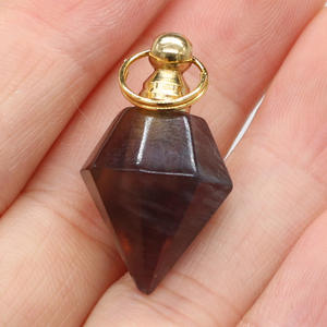 Hongzhuo - Colgante de Cristal Natural de Alta Calidad con Gotero para Perfume y Aceites Esenciales, Ideal para Regalo - Product Image 6