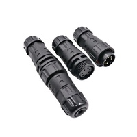 Connecteur électrique mâle/femelle M20 Gland 2+4 broches pour câble d'alimentation et de signal, soudure, IP68 pour éclairage de jardin