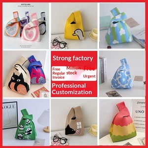 Sacs cadeaux haut de gamme pour festivals, mariages et anniversaires, avec motif floral, fermeture ouverte, deux poignées, en polyester - Product Image 2