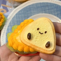 Se Busca Distribuidor: Juguete Antiestrés de TPR con Forma de Sándwich, Personalizable, de Alta Rentabilidad, Novedad 2025