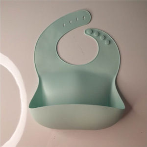 Bavoir bébé en silicone imperméable, réglable au cou, pour tout-petits et enfants, design 030, logo personnalisé, vente en gros - Product Image 5
