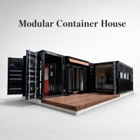 Maison préfabriquée en conteneur extensible de conception industrielle sur mesure, avec fenêtre en aluminium et porte en acier, 20 pieds, 40 pieds, structure en acier