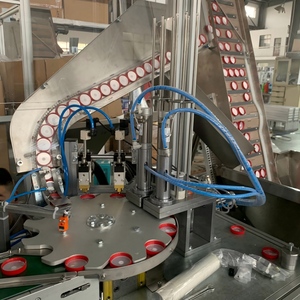 塑料瓶盖内衬插入旋盖机自动填充机，高效适用于PP/PE/泡沫/铝箔包装化学品 - Product Image 2