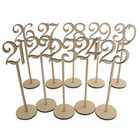 Ychon personnalisé fournitures de mariage en bois amour creux numérique fleur siège sièges table de mariage en bois plaque d'immatriculation
