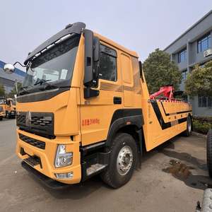 <span class=keywords><strong>Camion</strong></span> de dépannage lourd Howo V7 16T avec grue intégrée, 400 CV, avec deux treuils pour le sauvetage d'urgence et le dépannage routier - Product Image 5