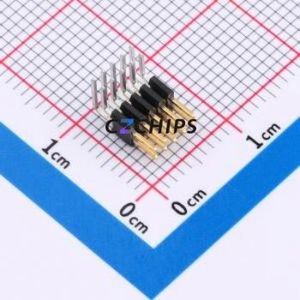 20021112-00010T4LF Pin Header Bent Lead Through Hole,P=1.27mm Connector 1.27mm 1.27mm Pin Header Right Angle Insert - Product Image 1