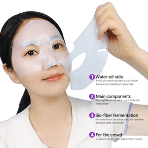 Mascarilla Facial de Biocelulosa al por Mayor, Fórmula de Gelatina de Coco, Ácido Hialurónico, Vitamina C para Hidratar e Iluminar Todo Tipo de Piel - Product Image 2