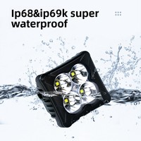 Luces Auxiliares para Automóviles, Luces para Parrilla de Camioneta, 12V/24V, Ultra Brillantes, de Alta Intensidad, Lámparas Todoterreno, Luz de Trabajo LED