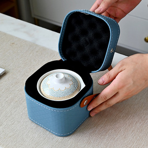 Travel <b>Tea</b> <b>Set</b> Porcelain Gaiwan With Lid Portable Gongfu <b>Tea</b> <b>Set</b> Business Gifts Dehua Ceramic 36S0 - Product Image 3