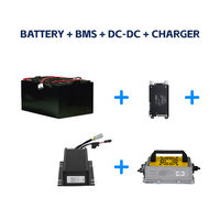 Système de batterie au lithium AGV avec chargeur, chargeur de batterie, BMS 24V 48V, pack de batteries AGV personnalisé, système d'alimentation