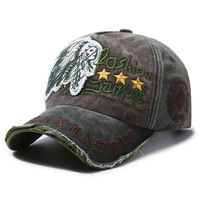 Gorra de Béisbol Ajustable de 6 Paneles con Letras Bordadas Retro Lavadas para Hombre y Mujer, PVC, Combinación de Colores Indios, Personalizada, Estilo Urbano