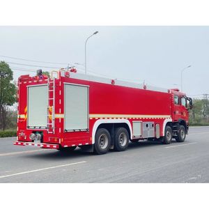 HOWO Camión <span class=keywords><strong>de</strong></span> <span class=keywords><strong>bomberos</strong></span> Delantero Cuatro Trasero Ocho Chasis Automático Espuma Proporcionador 25 Cubo Espuma Camión <span class=keywords><strong>de</strong></span> <span class=keywords><strong>bomberos</strong></span> - Product Image 5