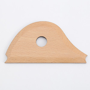 BESTLINE, herramientas de recorte de madera de haya maciza, 6 costillas de textura de arcilla, moldeador de pies de costillas de cerámica triangular para suministros de cerámica y arte - Product Image 2