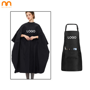 Capa de Peluquería Personalizada con Logotipo, Delantal de Estilista, Impermeable, de Poliéster, con Orificios para las Manos y <span class=keywords><strong>el</strong></span> Codo - Product Image 1