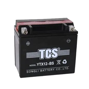 Tcs Ytx12-BS 12Ah Bateria Seca Bateria Moto 12伏干式充电摩托车12电池